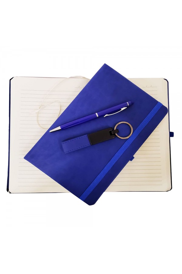 Deri Defter Anahtarlık ve Tükenmez Kalem
