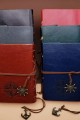 Deri Pusula Tasarımlı Defter