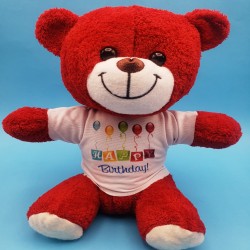 Happy Birthday Peluş Kırmızı Ayı Happy Birthday Peluş Kırmızı Ayı