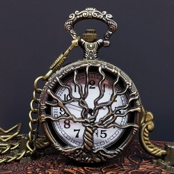 Hayat Ağaçı Tasarımlı Köstekli Saat Hayat Ağaçı Tasarımlı Köstekli Saat