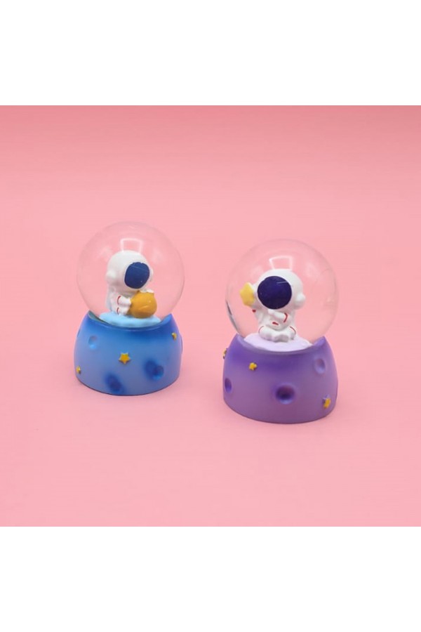 Işıklı Mini Sevimli Astronot Kar Küresi