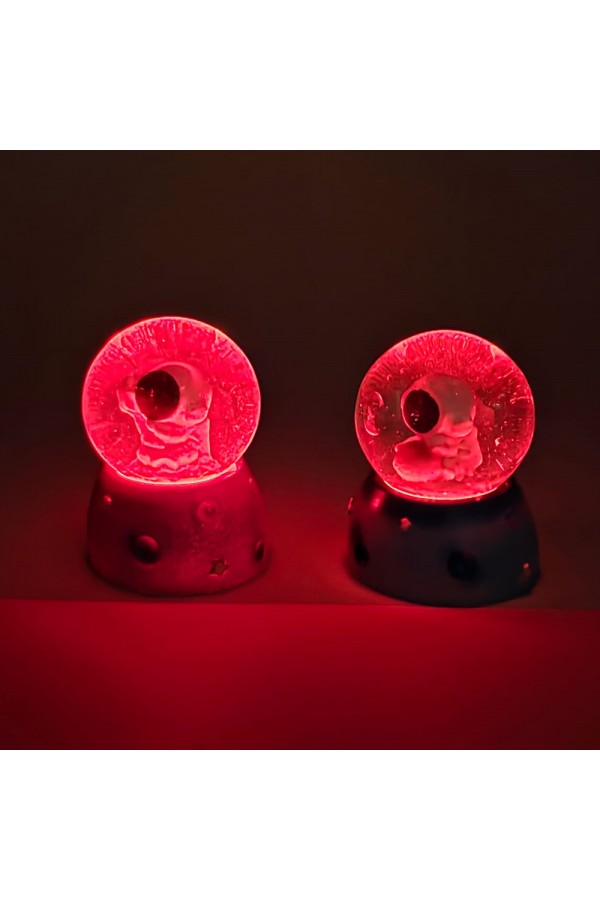 Işıklı Mini Sevimli Astronot Kar Küresi