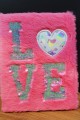 Love Tasarımlı Peluş Defter