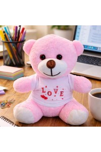 Love Tişörtlü Pembe Ayıcık Love Tişörtlü Pembe Ayıcık