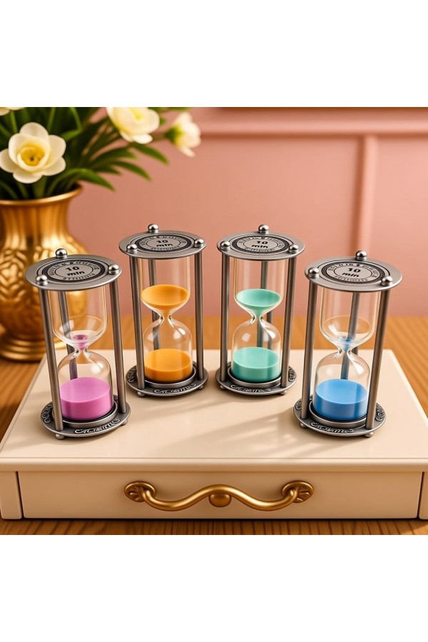 Metal 10 Dakikalık Kum Saati