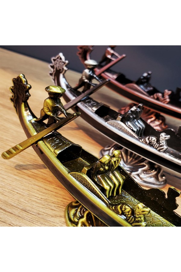 Metal Dekoratif Venedik Kayık
