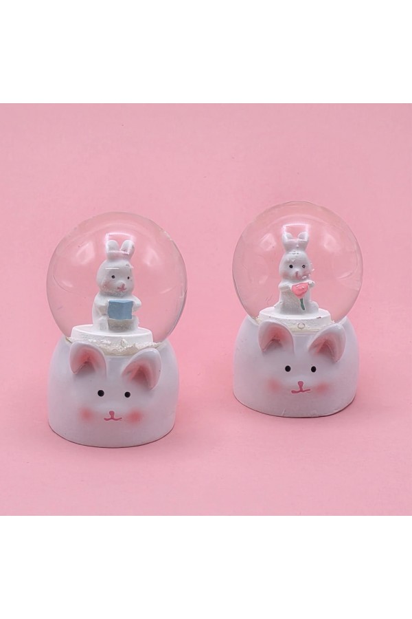 Mini Boy Tavşan Tasarımlı Kar Küresi