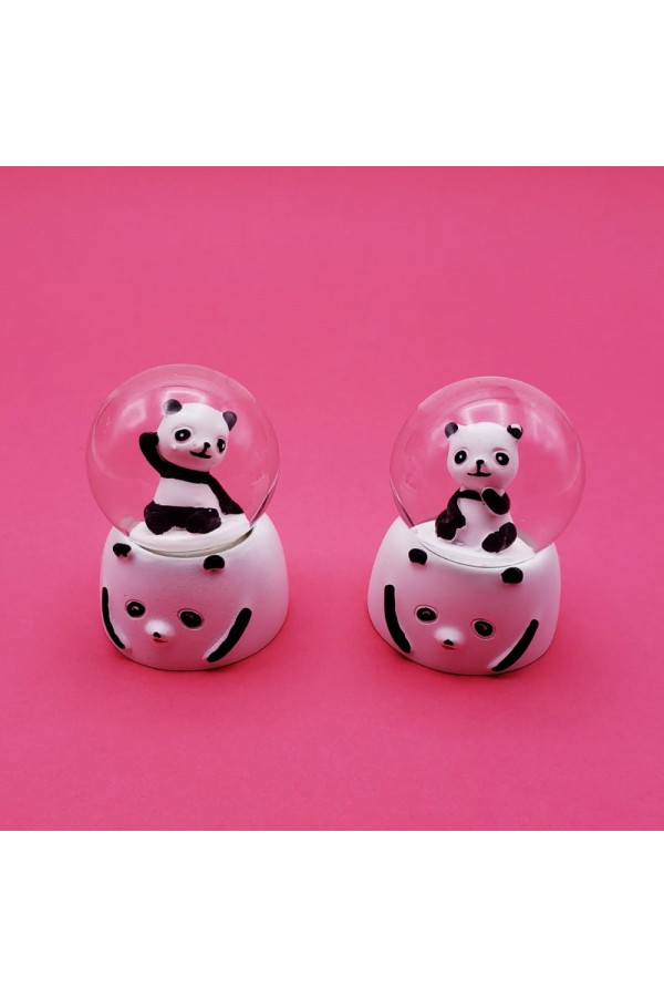 Mini Işıklı Panda Kar Küresi