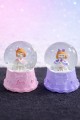 Mini Işıklı Sevimli Kız Kar Küresi