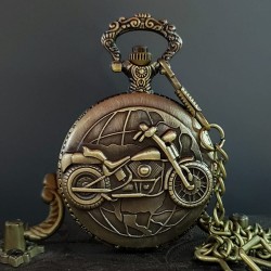 Motor Tasarımlı Köstekli Antika Saat Motor Tasarımlı Köstekli Antika Saat