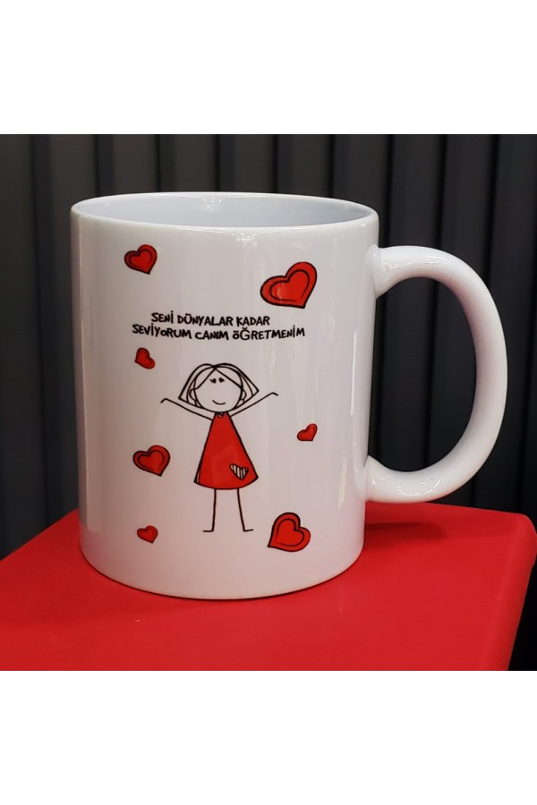 Öğretmene Hediye Özel Tasarım Kupa Bardak Öğretmene Hediye Özel Tasarım Kupa Bardak
