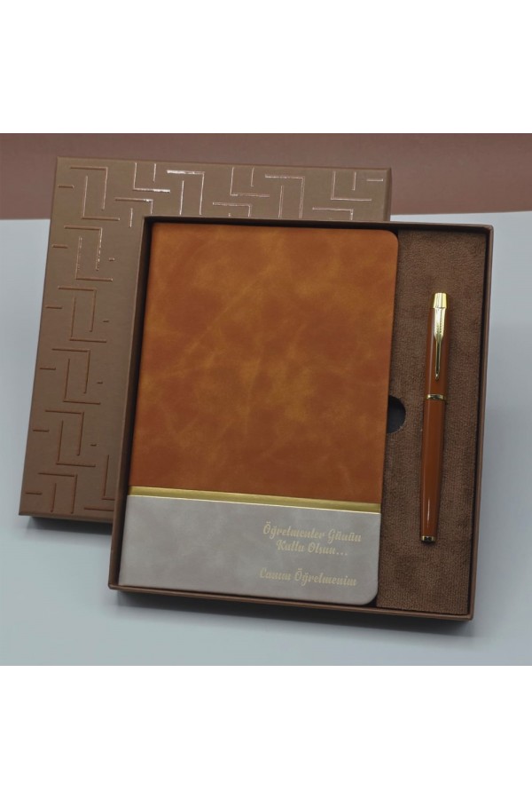 Defter Kalem Kutulu Set