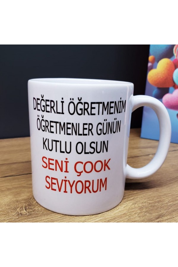 Öğretmenler Günü Tasarımlı Kupa Bardak Öğretmenler Günü Tasarımlı Kupa Bardak