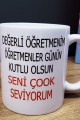 Öğretmenler Günü Tasarımlı Kupa Bardak Öğretmenler Günü Tasarımlı Kupa Bardak