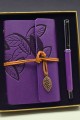 Özel Renk Deri Defter Ve Roller Metal Kalem