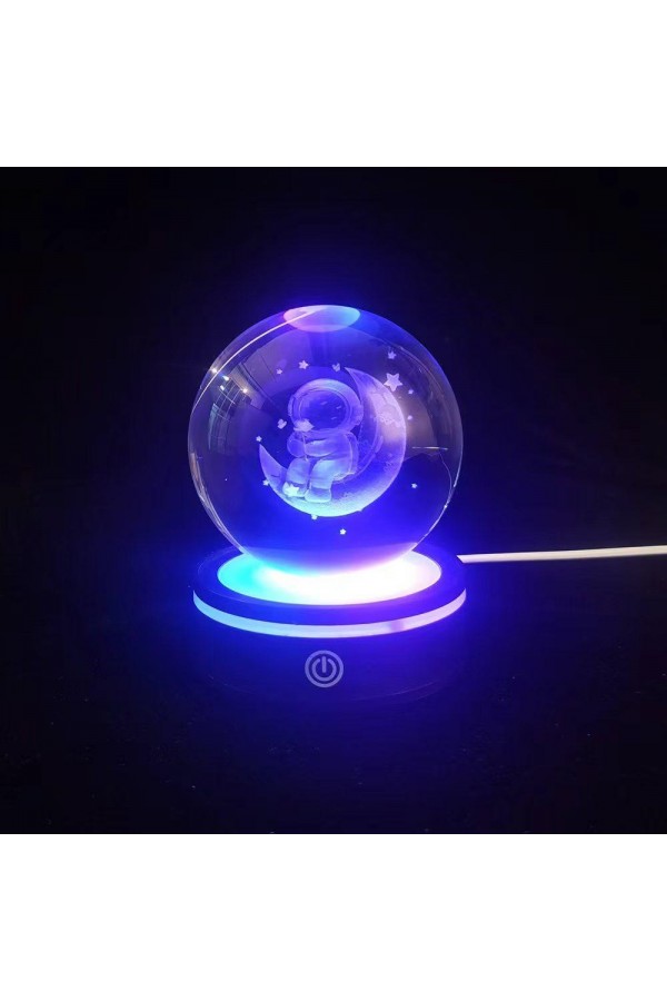 Renk Değiştiren Yeni Nesil Usb'li Dönen Cam Küre