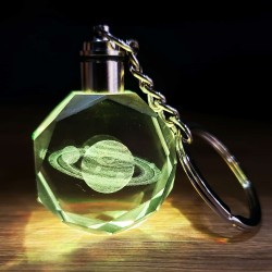 Satürn Gezegen Tasarım Işıklı Anahtarlık Satürn Gezegen Tasarım Işıklı Anahtarlık