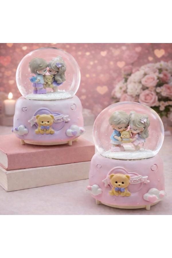 Sevimli Çift Büyük Boy Kar Küresi Sevimli Çift Büyük Boy Kar Küresi