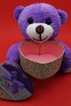 Sevimli Kalp Kutulu Peluş Ayıcık