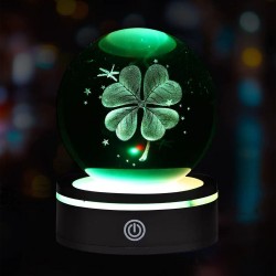 Usb'li Dönen Yonca Cam Küre Usb'li Dönen Yonca Cam Küre