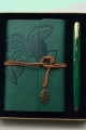 Yeşil Renk Defter Kalem Kutulu Set