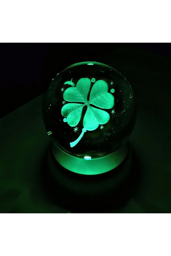 Yonca Tasarımlı Renk Değiştiren Cam Küre