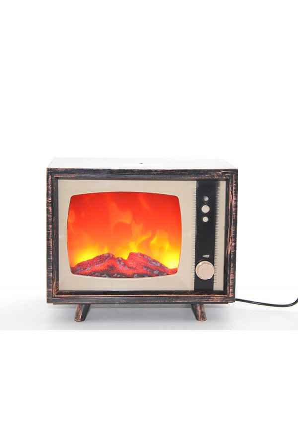 Tv Tasarımlı Ledli Şömine Lamba