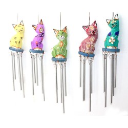 Üstü Ahşap Altı Metal Rüzgar Çanı Üstü Ahşap Altı Metal Rüzgar Çanı