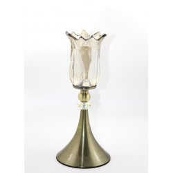 Üstü Cam Şamdan Tekli Üstü Cam Şamdan Tekli