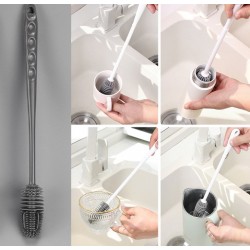 Uzun Saplı Silikon Biberon ve Kavanoz Yıkama Fırçası Uzun Saplı Silikon Biberon ve Kavanoz Yıkama Fırçası