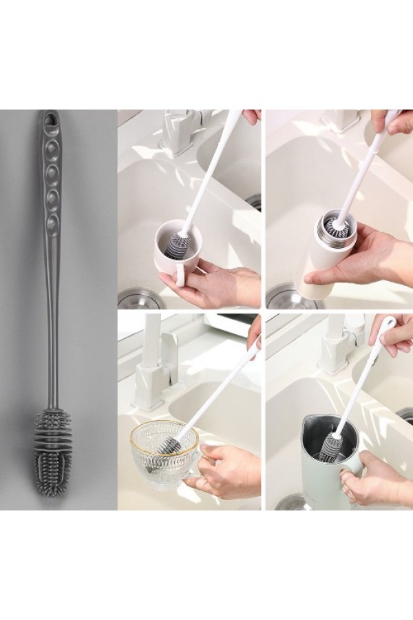 Uzun Saplı Silikon Biberon ve Kavanoz Yıkama Fırçası Uzun Saplı Silikon Biberon ve Kavanoz Yıkama Fırçası