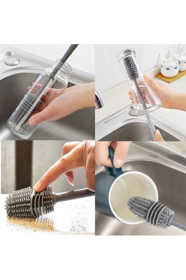 Uzun Saplı Silikon Biberon ve Kavanoz Yıkama Fırçası Uzun Saplı Silikon Biberon ve Kavanoz Yıkama Fırçası