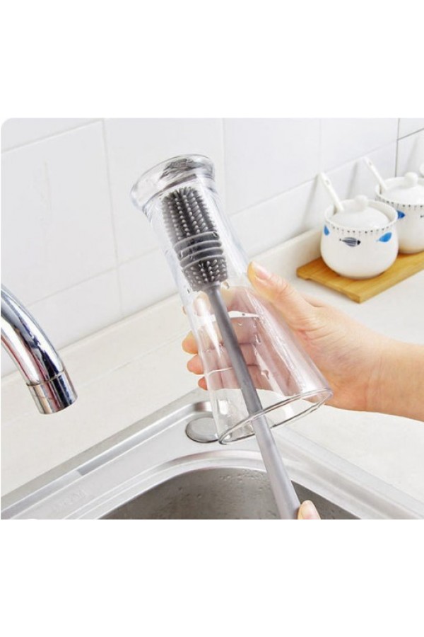 Uzun Saplı Silikon Biberon ve Kavanoz Yıkama Fırçası Uzun Saplı Silikon Biberon ve Kavanoz Yıkama Fırçası