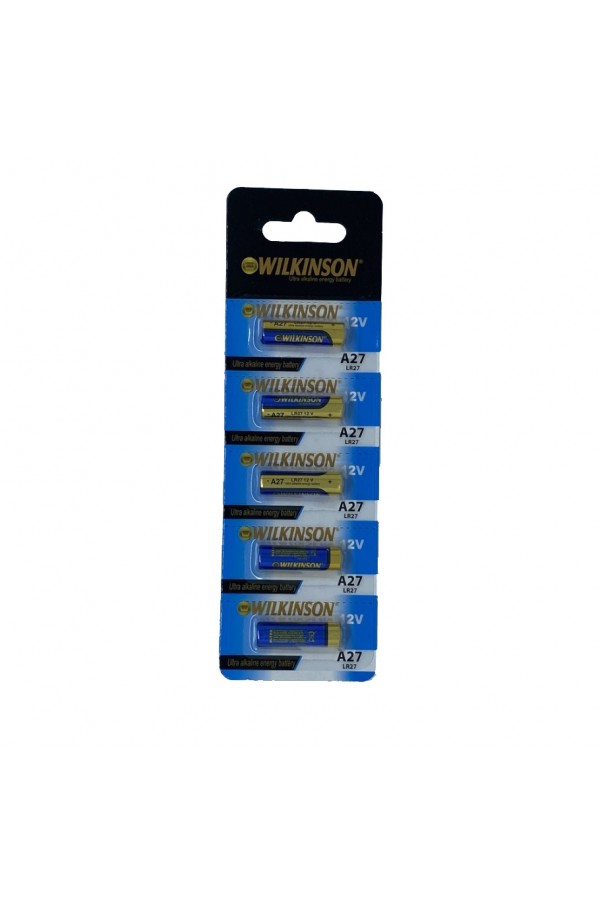 WILKINSON  27A MN27 12V Alkalin Pil Kepenk Anahtar Pili Beşli Paket