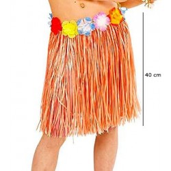 Yetişkin ve Çocuk Uyumlu Turuncu Renk Püsküllü Hawaii Luau Hula Etek 40 cm Yetişkin ve Çocuk Uyumlu Turuncu Renk Püsküllü Hawaii Luau Hula Etek 40 cm