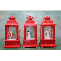 Yılbaşı Temalı Işıklı Müzikli Kar Küresi