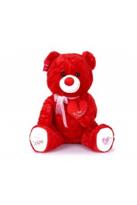 Yumoş Ayı 47 cm Kırmızı Kalpli Pelüş Ayı Sevgiliye Hediye Yumoş Ayı 47 cm Kırmızı Kalpli Pelüş Ayı Sevgiliye Hediye