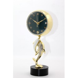 Yunus Balığı Tasarımlı Masa Üstü Saat