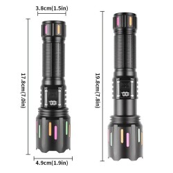 Zoomlu Led Powerbank Özellikli Şarjlı El Feneri